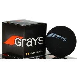 Squash Balls - Grays Double Yellow Dot Squash Ball Single